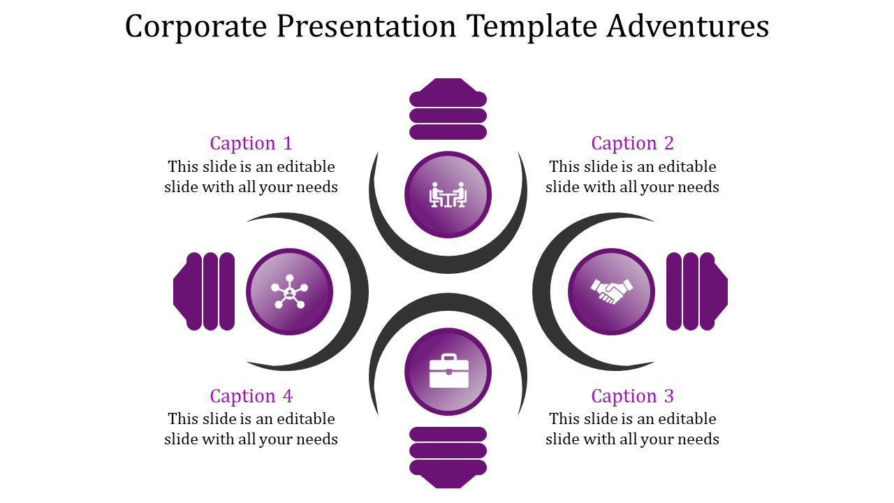 Unlimited Corporate Presentation template PPT and Google Slides